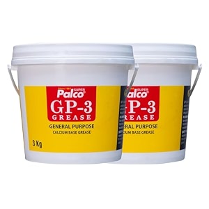 palco gp-3 grease 3kg pack of 2 general multipurpose water resistant amp chassis bearing calcium base grease for car machinery industrial agricultural bike chain lube nlgi-3 long lasting lubricant