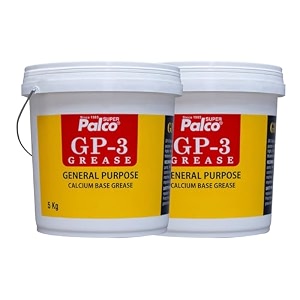 palco gp-3 grease 5kg pack of 2 general multipurpose water resistant amp chassis bearing calcium base grease for car machinery industrial agricultural bike chain lube nlgi-3 long lasting lubricant