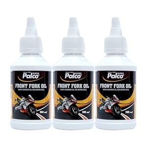 palco pal front fork oil  suspension fork fluid  shock absorber oil for comfortable ride  superior damping performance long-lasting with smooth suspension performance 350 ml pack of 3