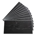 Palisade 23.2 in. x 11.1 in. Vinyl Wall Tiles in Black Ice (10 Pack)