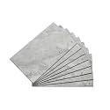 Palisade 25.6 in. x 14.8 in. Vinyl Wall Tiles in Silver Lake (8 Pack)