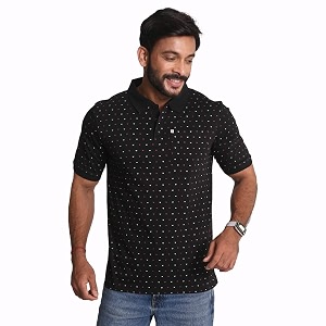 Palm Island Men Abstract Men Polo Neck