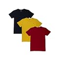 PALM TREE Boys Multi Solid Cotton T-Shirt