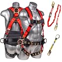 Palmer Safety Fall Protection Safety Harness Hammerhead Series Safety Kit I Premium Harness + Lanyard + D-Ring Extender Kit