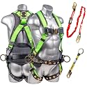 Palmer Safety Fall Protection Safety Harness Hammerhead Series Safety Kit I Premium Harness + Lanyard + D-Ring Extender Kit