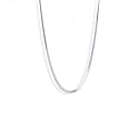 PALMONAS 18k Silver Plated Snake Chain | Rhodium Plated for Mens - Waterproof & Anti-Tarnish, Gift for Boys & Men