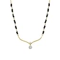 PALMONAS Niyati Diamond Mangalsutra | BIS Hallmarked | 18k Gold Vermeil | Gifts For Girlfriend | Gift For Women & Girls| 1 Year Warranty*