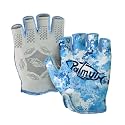 Palmyth Stubby UV Fishing Gloves Sun Protection Fingerless Glove Men Women UPF 50+ SPF for Kayaking, Paddling, Canoeing, Rowing, Driving