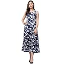 PALOMI Floral Print Cut Sleeves Maxi Dress