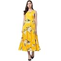 PALOMI Floral Print Cut Sleeves Maxi Dress