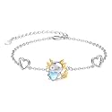 Palpitate Animal Bracelet 925 Sterling Silver Cute Animal Lover Jewelry Gifts for Women Daughter Her Adjustable