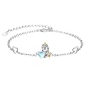 Palpitate Animal Bracelet 925 Sterling Silver Cute Animal Lover Jewelry Gifts for Women Daughter Her Adjustable