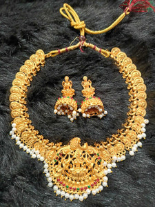 pamadhya copper gold-plated gold jewel set pack of 1