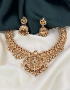 pamadhya copper gold-plated gold jewel set pack of 1