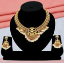 Pamadhya Copper Gold-plated Multicolor Jewel Set (Pack of 1)