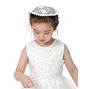 PAMOR First Communion Veils for Girls Lace Chapel Cap Veil Mantilla Veils Church Veil for Catholic Baptism Circle Round