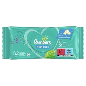 pampers fresh clean baby scent baby wipes 5239s white