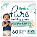 Pampers Pure Protection Training Underwear, Unisex, Size 2T3T, 60 Count, Premium, Hypoallergenic, Soft, Absorbent