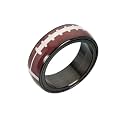 PAMTIER Unisex Spinner Unique NBA Basketball Baseball Rugby Soccer Ring