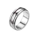 PAMTIER Unisex Spinner Unique NBA Basketball Baseball Rugby Soccer Ring