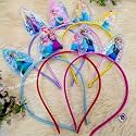 Unicorn Hair Band (2 Pcs) for Girls Kids/Cute Stylish Glitter Transparent Princess Doll Clips