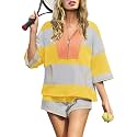 Panadila Women's Striped Workout Set Summer Matching 2 Piece Short Set