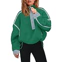 Panadila Womens Half Zip Fleece Pullover Sherpa Jacket