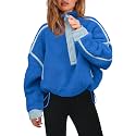 Panadila Womens Half Zip Fleece Pullover Sherpa Jacket