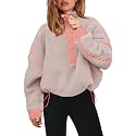 Panadila Womens Half Zip Fleece Pullover Sherpa Jacket