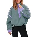 Panadila Womens Half Zip Fleece Pullover Sherpa Jacket