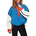 Panadila Womens Half Zip Fleece Pullover Sherpa Jacket