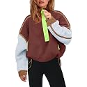 Panadila Womens Half Zip Fleece Pullover Sherpa Jacket