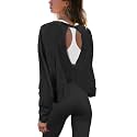 Panadila Womens Open Back Workout Tops Long