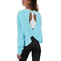 Panadila Womens Open Back Workout Tops Long