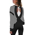 Panadila Womens Open Back Workout Tops Long