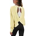 Panadila Womens Open Back Workout Tops Long