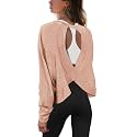 Panadila Womens Open Back Workout Tops Long