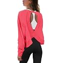 Panadila Womens Open Back Workout Tops Long
