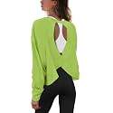 Panadila Womens Open Back Workout Tops Long