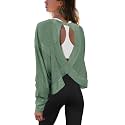 Panadila Womens Open Back Workout Tops Long