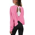 Panadila Womens Open Back Workout Tops Long