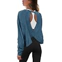 Panadila Womens Open Back Workout Tops Long