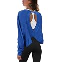 Panadila Womens Open Back Workout Tops Long