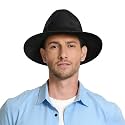 Panama Hat Sun Hats for Men Women Wide Brim Fedora Straw Beach Hat UV UPF 80+