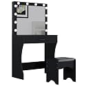Panana Vanity Desk with Mirror and Lights