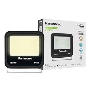 panasonic 200 watt outdoor waterproof flood light fire retardant grade led flood light for outdoor lighting area lighting boundaries area parks amp sports ground - warm white - pflm24mn3
