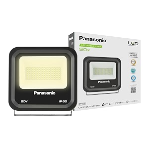 panasonic 50 watt outdoor waterproof flood light fire retardant grade led flood light for outdoor lighting area lighting boundaries area parks amp sports ground - warm white - pflm24503