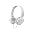Panasonic On Ear Stereo Headphones RP-HF100-W with Travel-Fold Design, Matte Finish, White