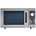 Panasonic NE-1025F Compact Light-Duty Commercial Microwave Countertop Oven with 6-Minute Electronic Dial Control Timer, Bottom Energy Feed, 1000W, 0.8 Cu. Ft. Capacity Silver