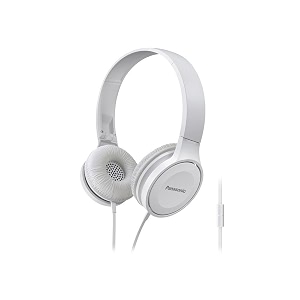 panasonic rp-hf100m-w wireless over the ear headphone with mic white